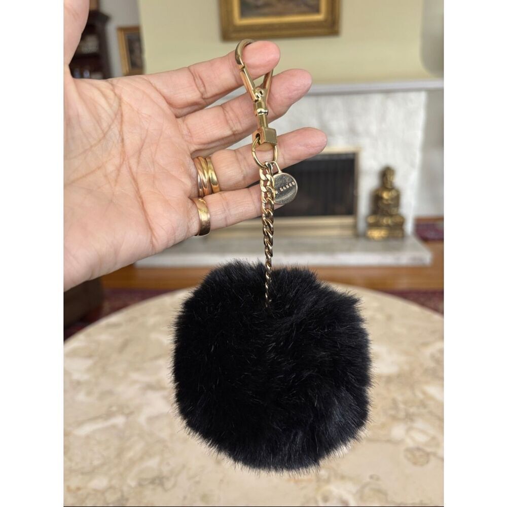 Ted Baker Faux Fur Pom Pom Bag Charm